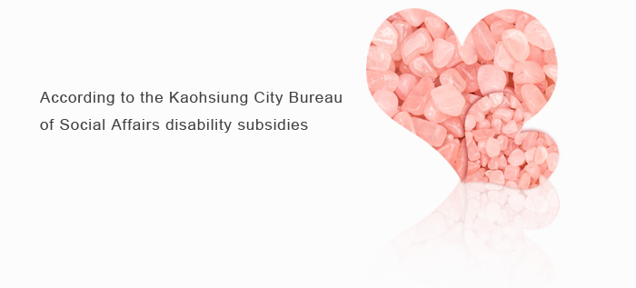 According to the Kaohsiung City Bureau of Social Affairs disability subsidies